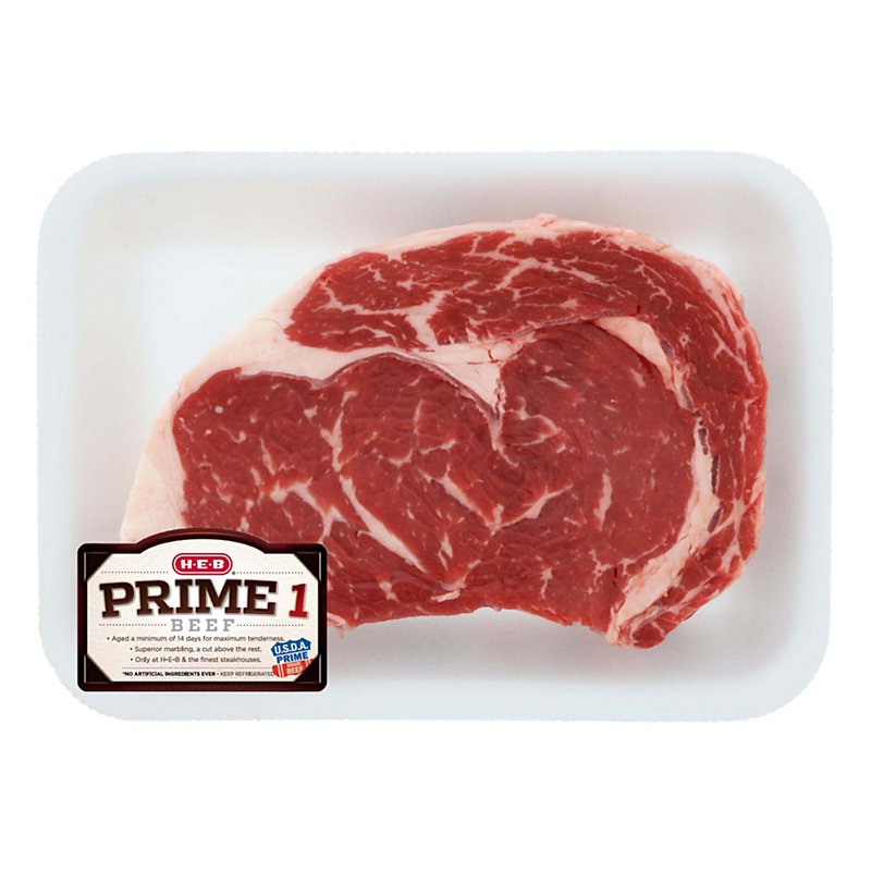 H E B Prime 1 Beef Ribeye Steak Boneless Usda Prime Shop Meat At H E B