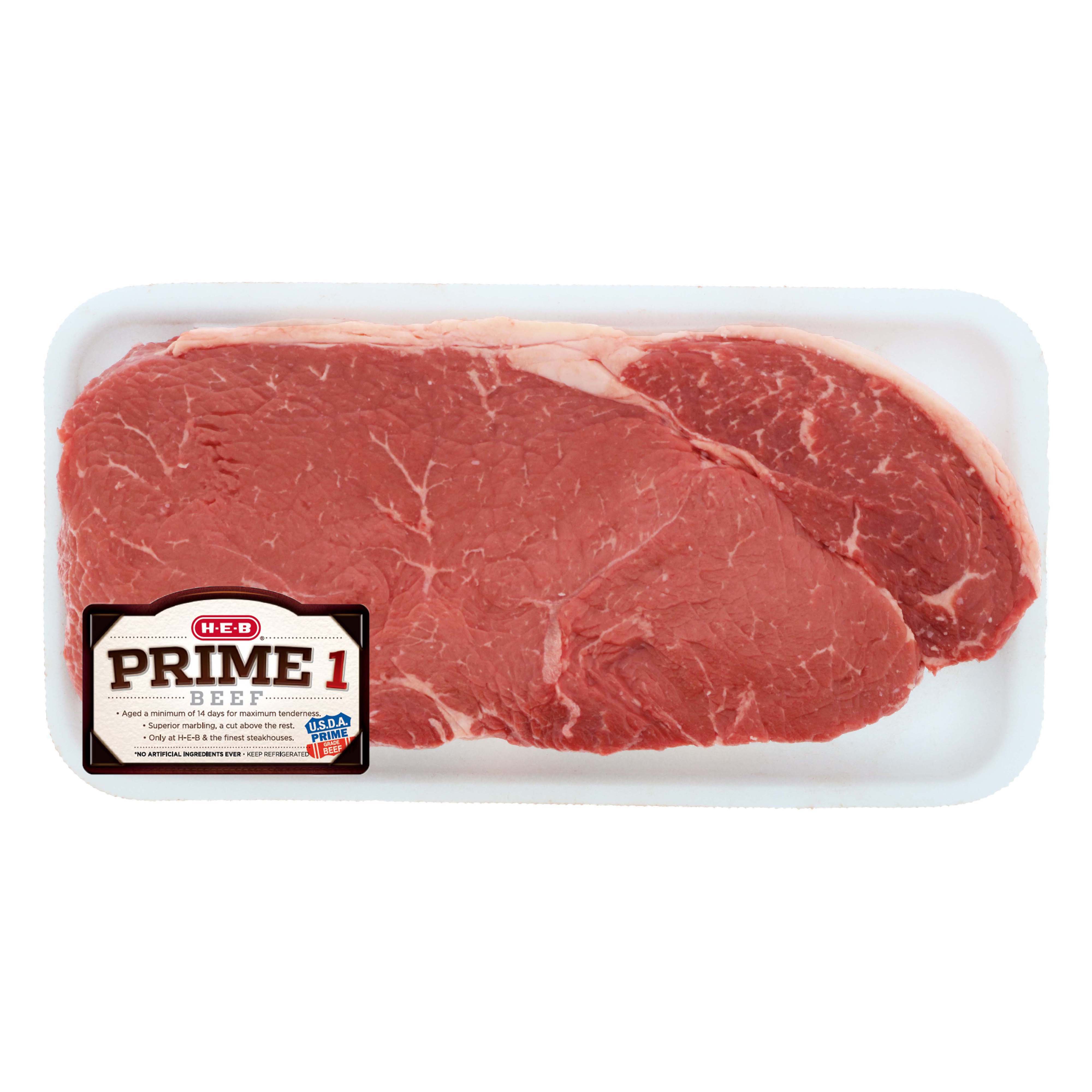 H E B Prime 1 Beef Top Sirloin Steak Boneless Usda Prime Shop Beef