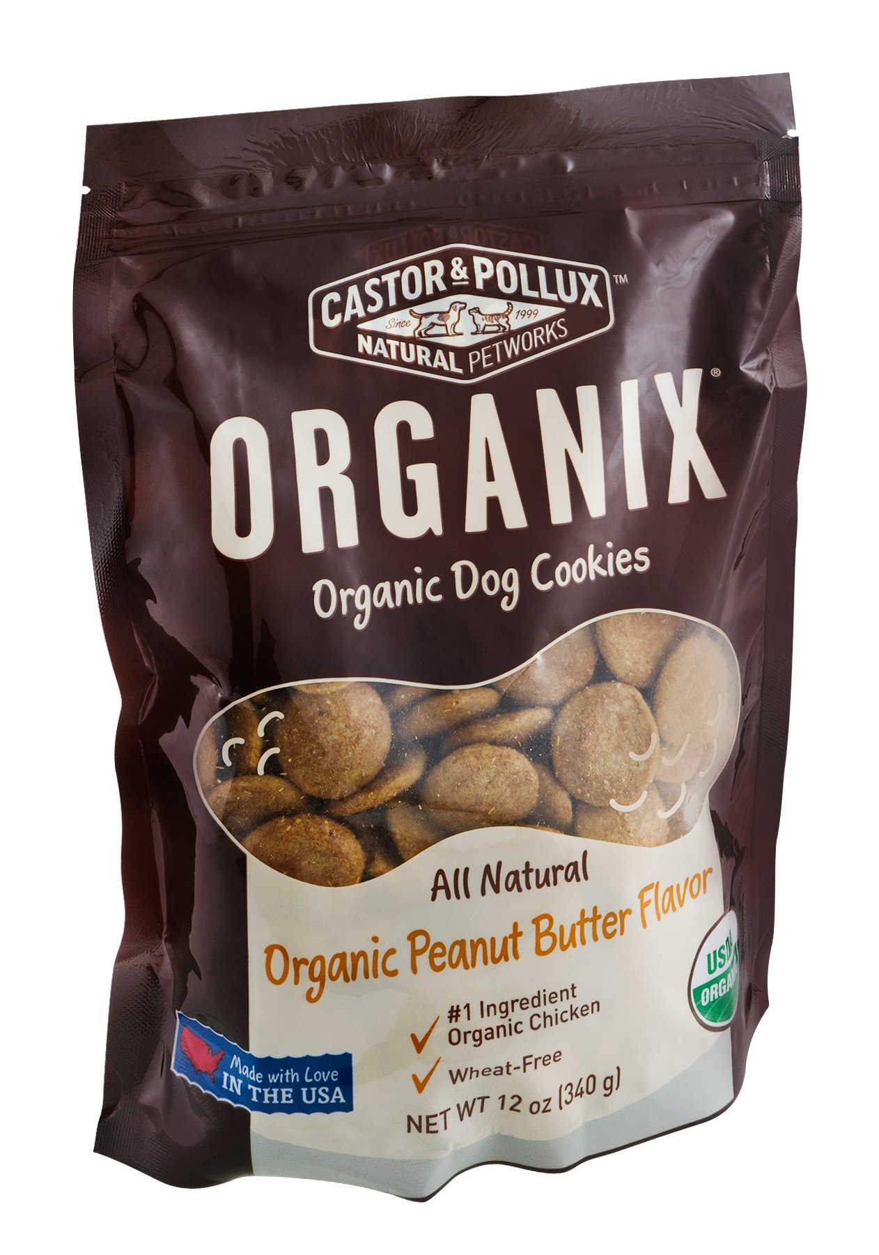 Castor & Pollux Organix Cheese Organic Dog Cookies Shop Dogs at HEB