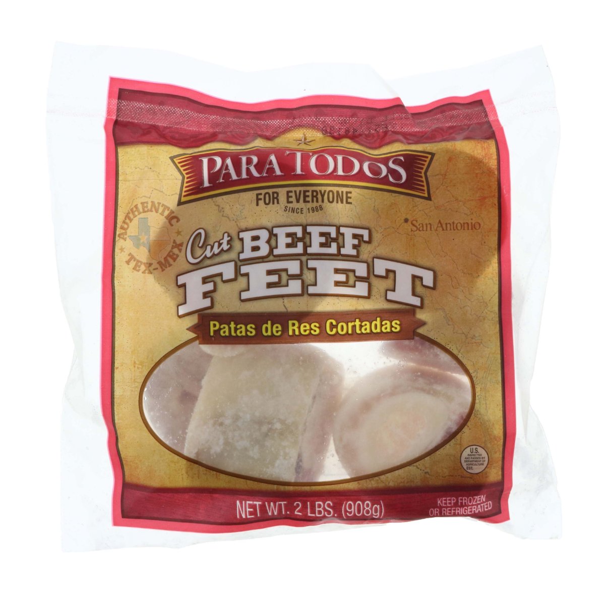 Para Todos Cut Beef Feet Shop Beef & Veal at HEB