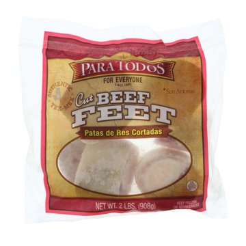 Frozen Pre-Cut Beef Feet, 2 lbs