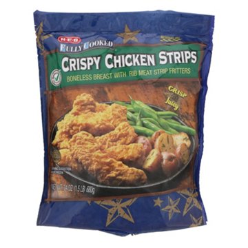 H-E-B Fully Cooked Frozen Crispy Chicken Strips, 24 oz
