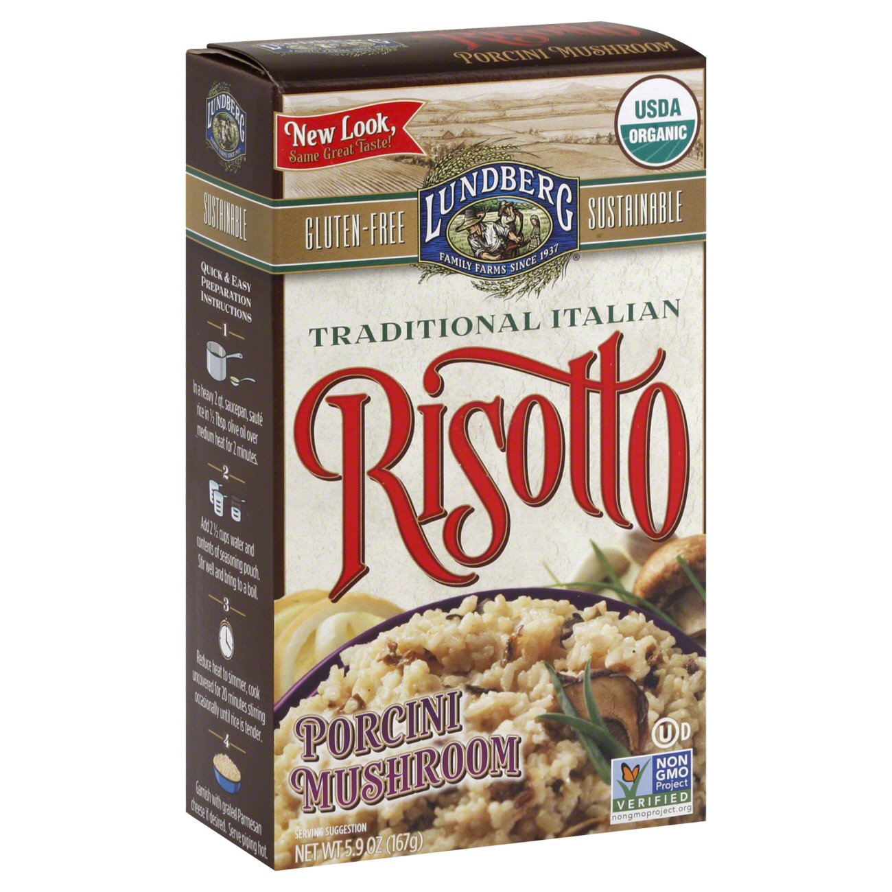 Lundberg Porcini Mushroom Risotto Shop Rice & Grains at HEB