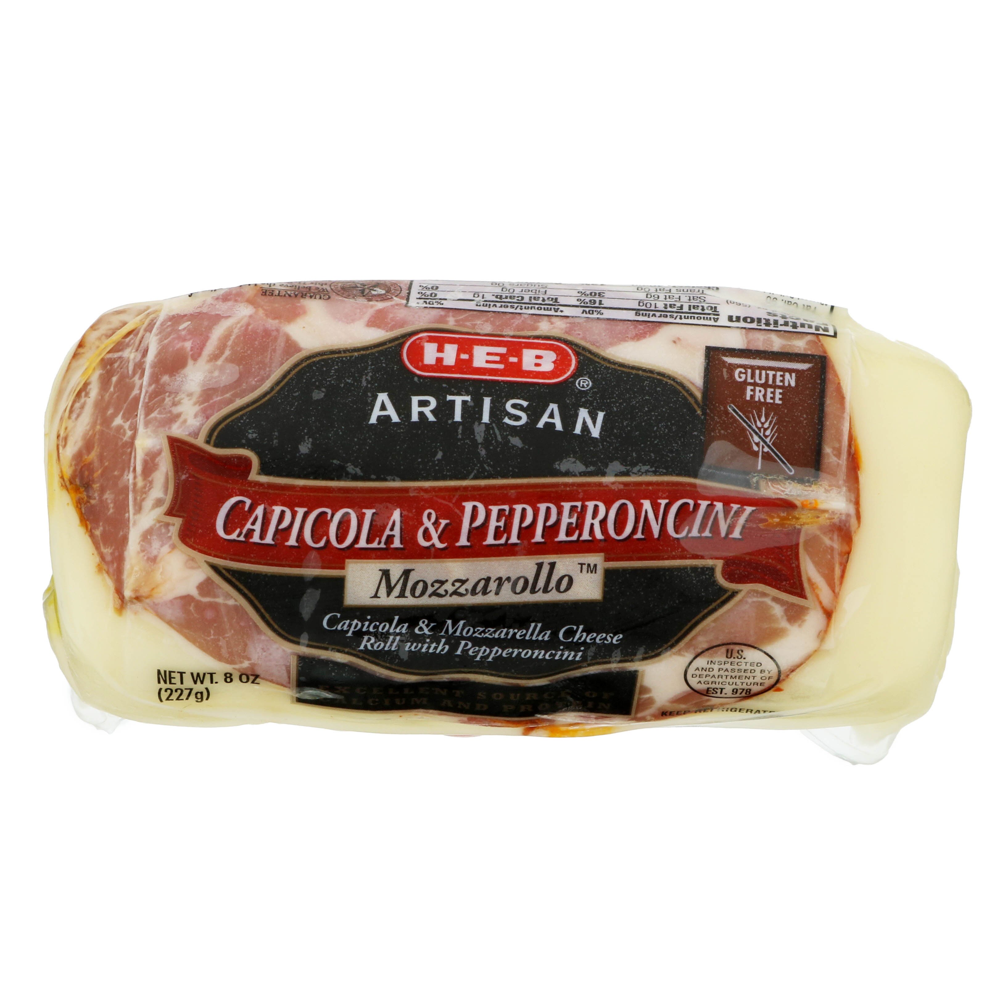 HEB Artisan Capicola & Pepperoncini Mozzarollo Shop Cheese at HEB