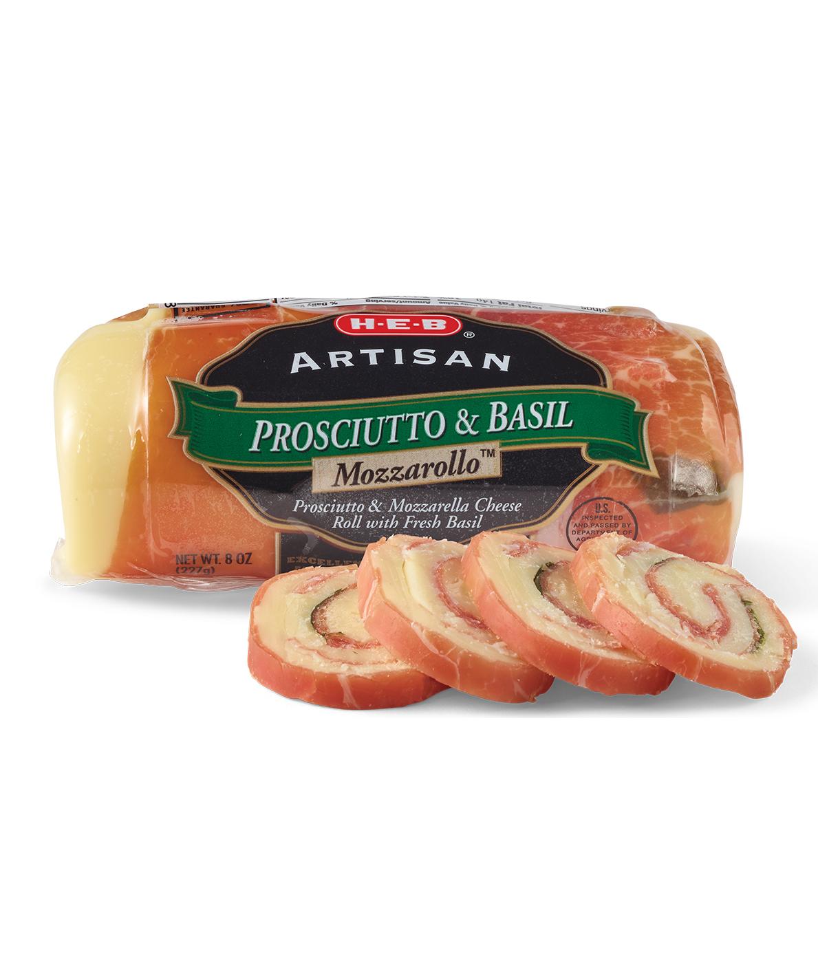 H-E-B Artisan Prosciutto & Basil Mozzarollo; image 1 of 4