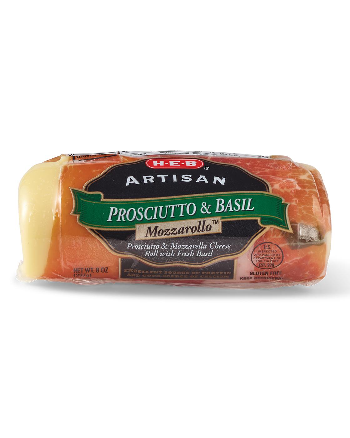 H-E-B Artisan Prosciutto & Basil Mozzarollo; image 3 of 4