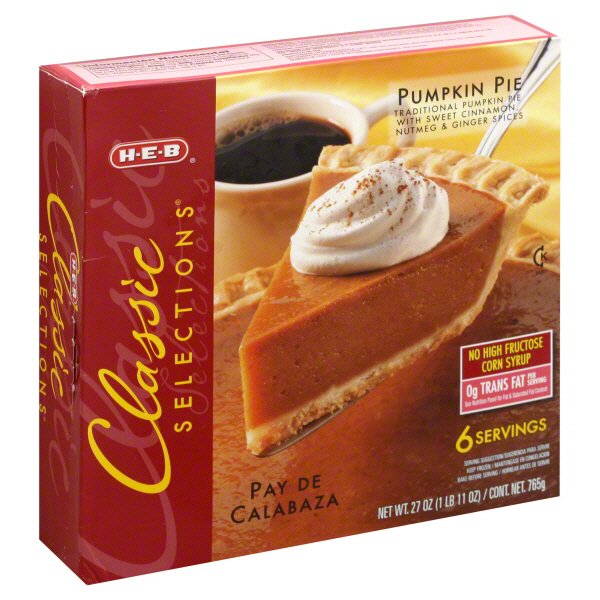 H-E-B Classic Selections Pumpkin Pie - Shop Desserts & Pastries At H-E-B