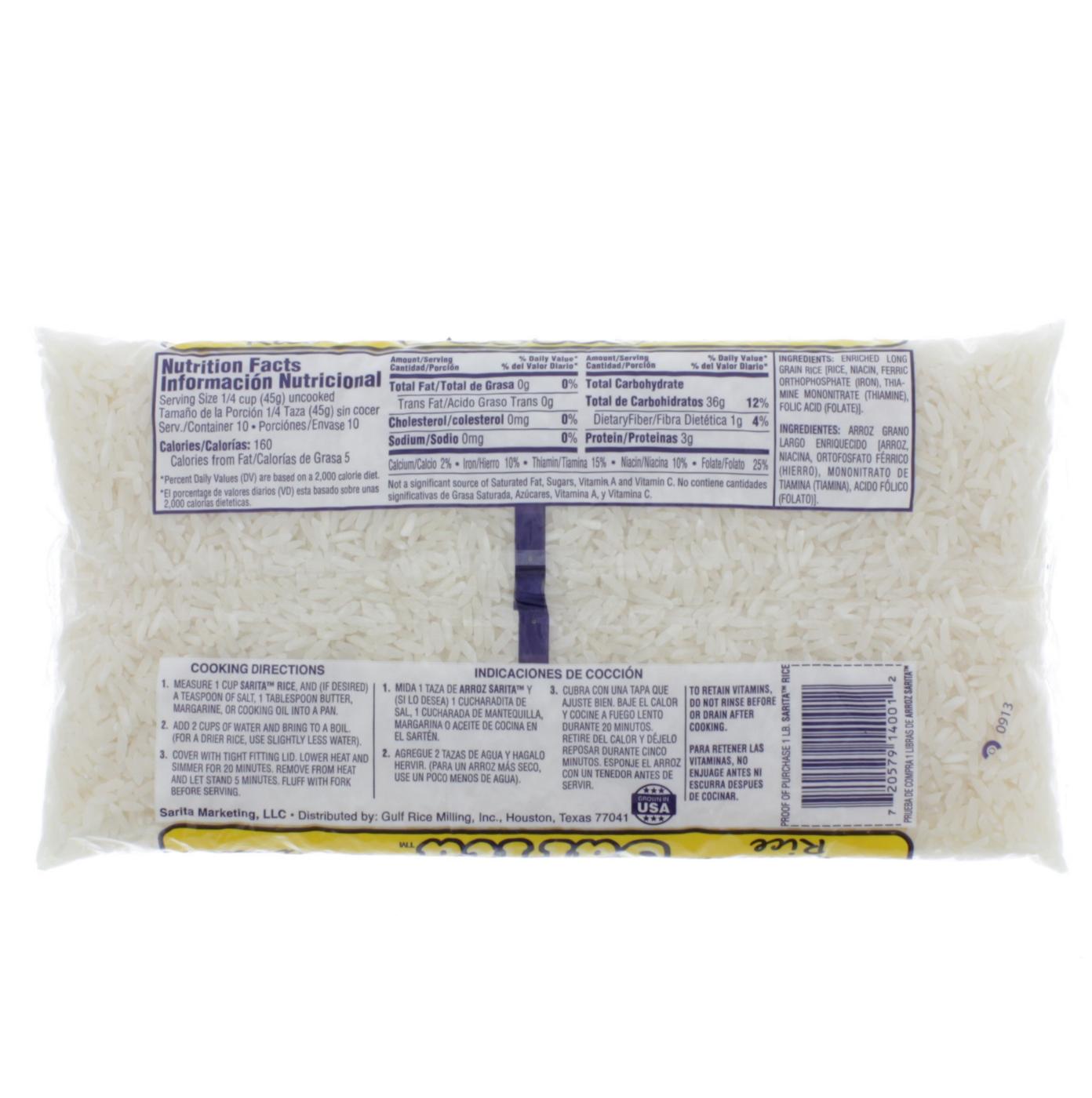 Sarita Premium Long Grain Rice; image 2 of 2