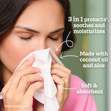 Kleenex Lotion Facial Tissues with Coconut Oil, 60 ct