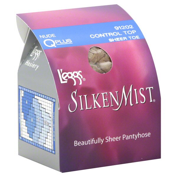 L'eggs Silken Mist Control Top Beautifully Sheer Pantyhose Sheer