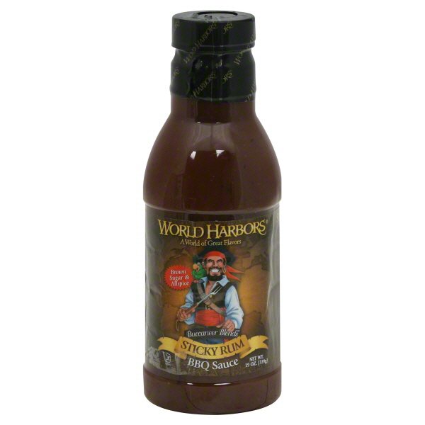World Harbors Buccaneer Blends Sticky Rum BBQ Sauce Shop Sauces
