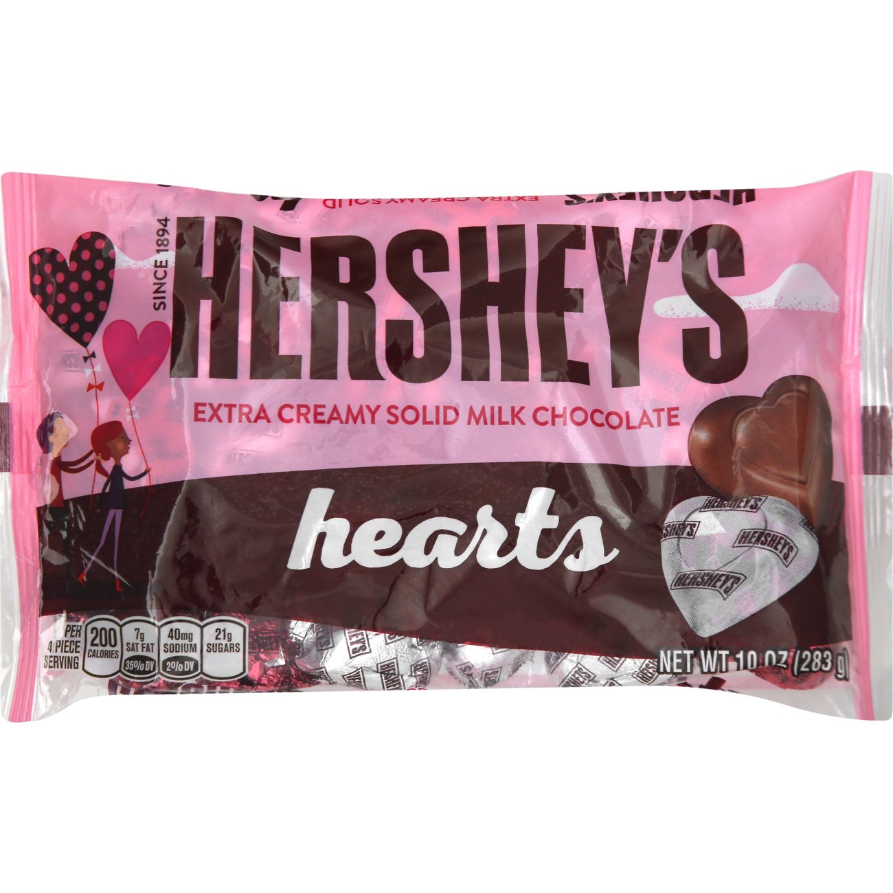 Hershey's Extra Creamy Milk Chocolate Valentine's Candy Hearts - Shop ...