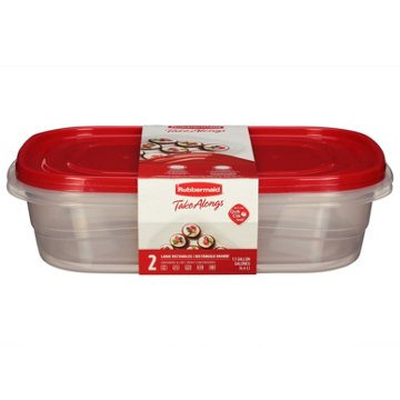 Rubbermaid TakeAlongs Rectangle Food Storage Containers, 2 pk