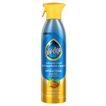 Pledge Everyday Clean Multisurface Antibacterial Cleaner Aerosol - Fresh Citrus, 9.7 oz