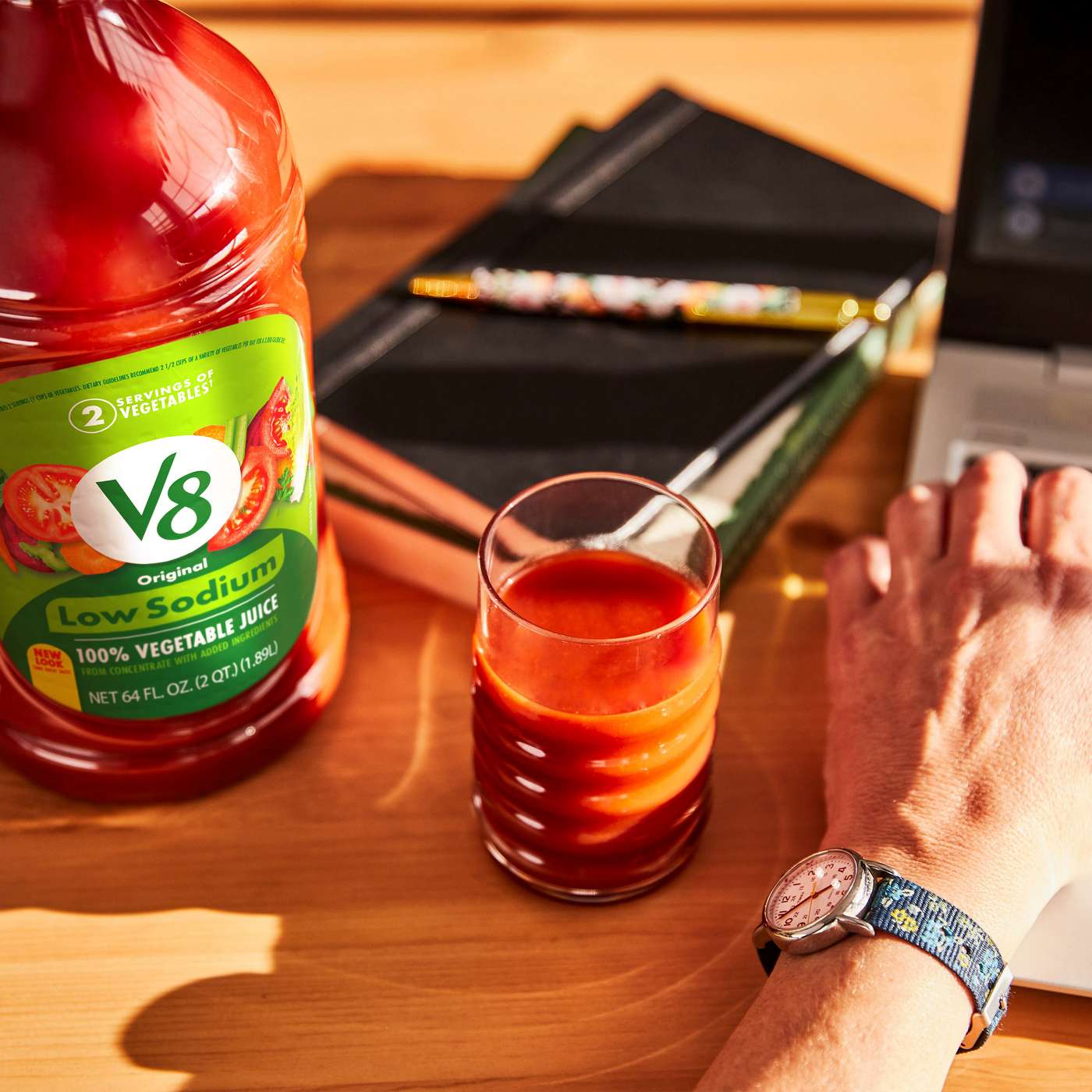 V8 Low Sodium Original 100% Vegetable Juice; image 3 of 8