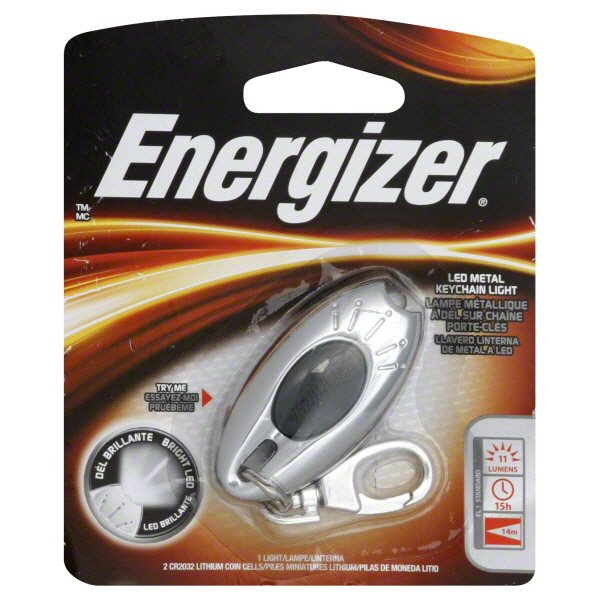 Energizer LED Metal Keychain Light Shop Clips Key Rings at H E B