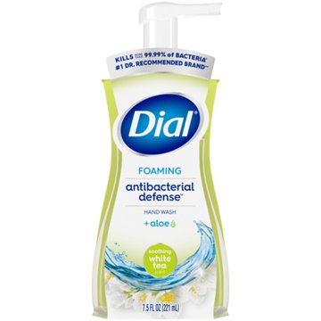 Dial Antibacterial Foaming Hand Wash - Soothing White Tea, 7.5  oz