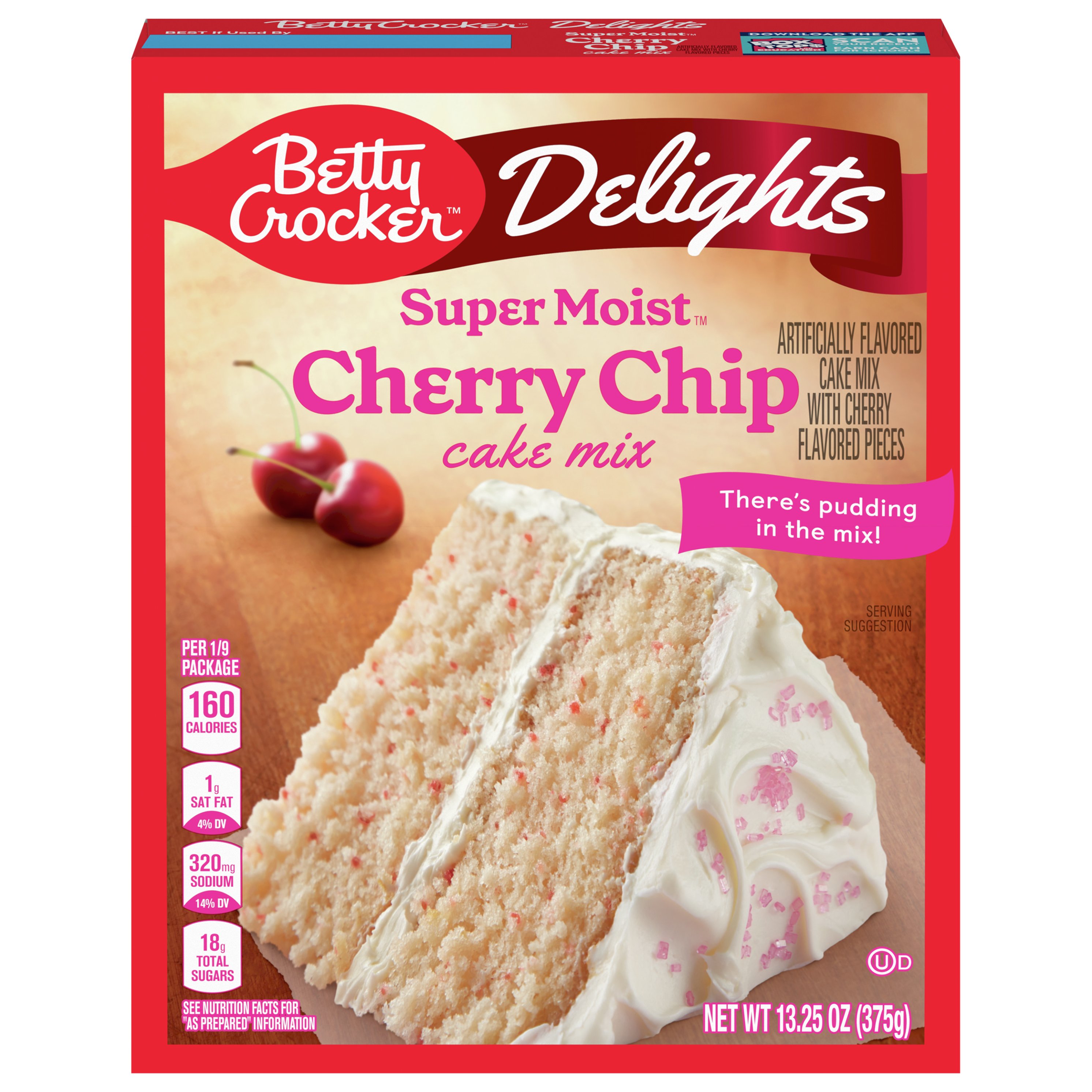 Betty Crocker Super Moist Cherry Chip Cake Mix Shop