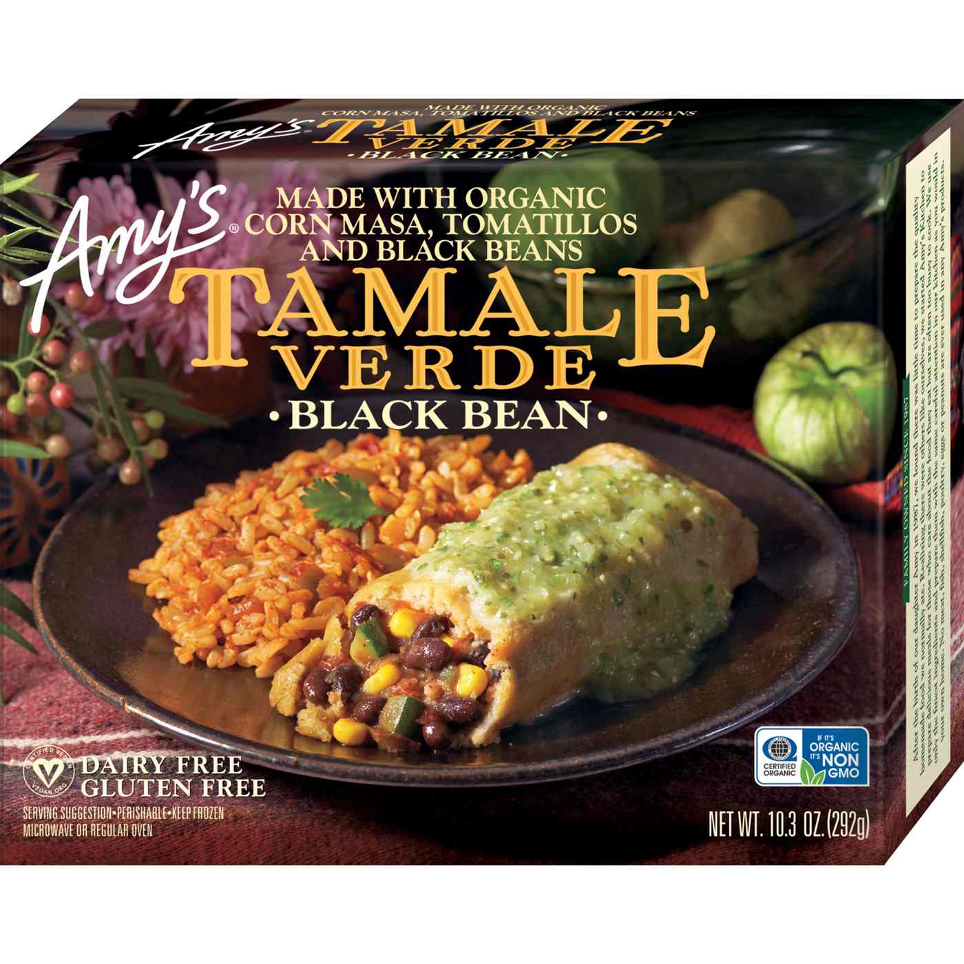 Amy's Gluten Free Black Bean Tamale Verde; image 1 of 11