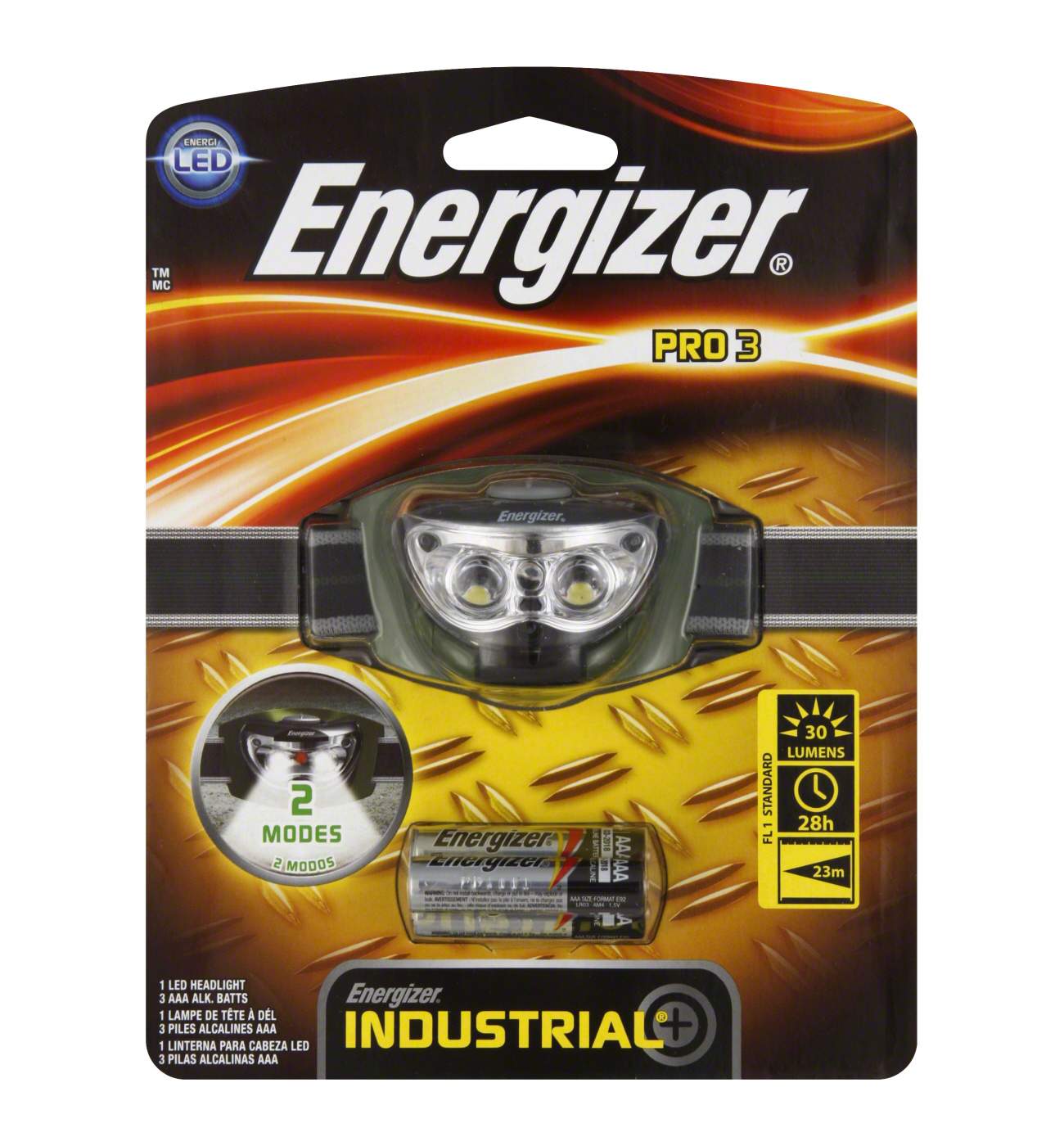 Energizer Industrial Pro 3 LED Headlight With 3 AAA Batteries Shop