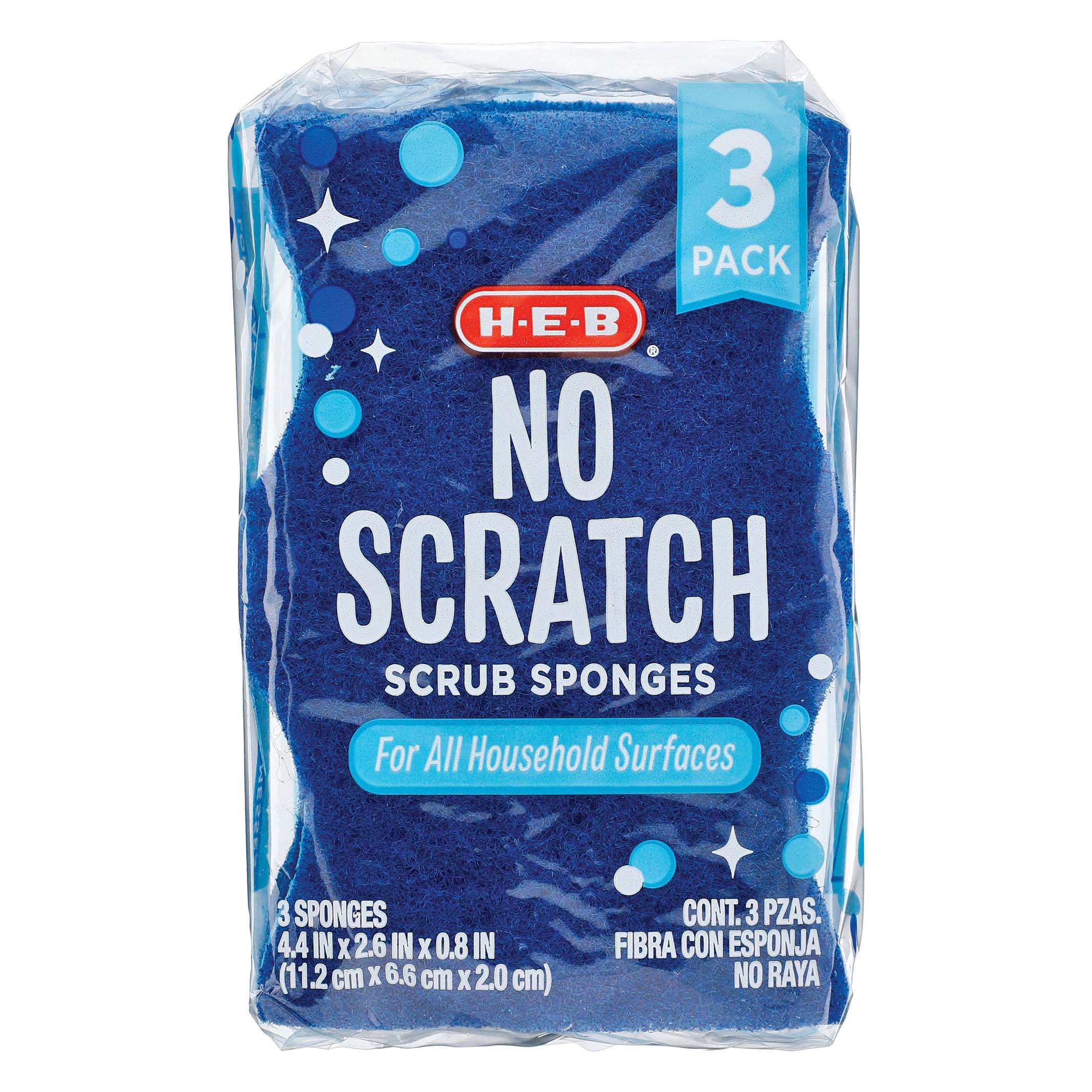 H E B No Scratch Scrub Sponges Shop Sponges Scrubbers At H E B