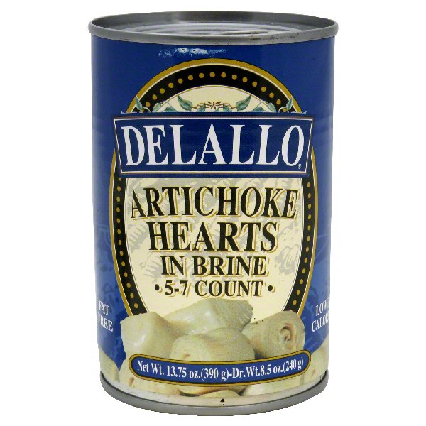 DeLallo Artichoke Hearts in Brine Shop Vegetables at HEB