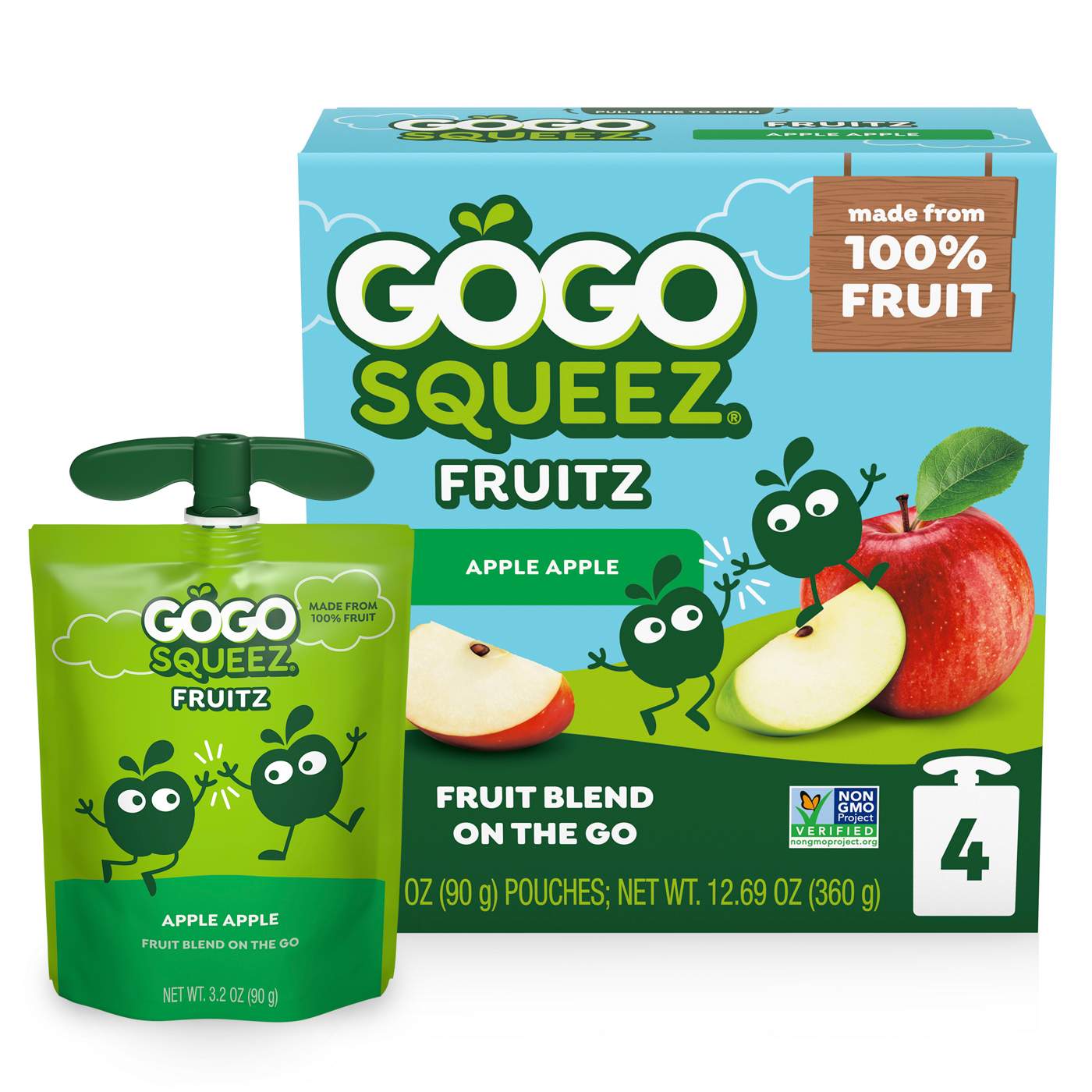 GoGo squeeZ No Sugar Added Apple Applesauce & Fruit Puree Pouches; image 6 of 9