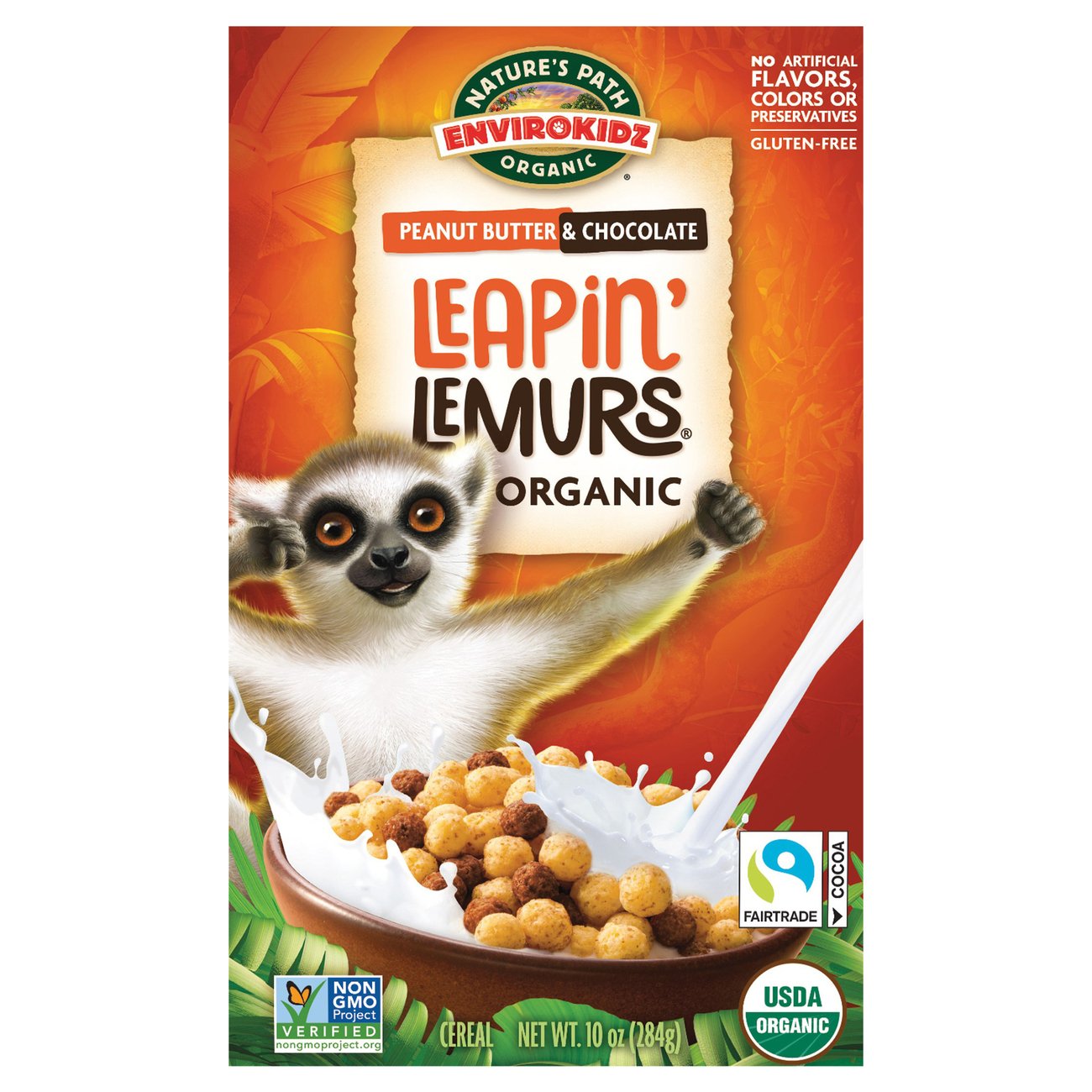 Nature's Path Leapin' Lemurs Peanut Butter & Chocolate Cereal, 10