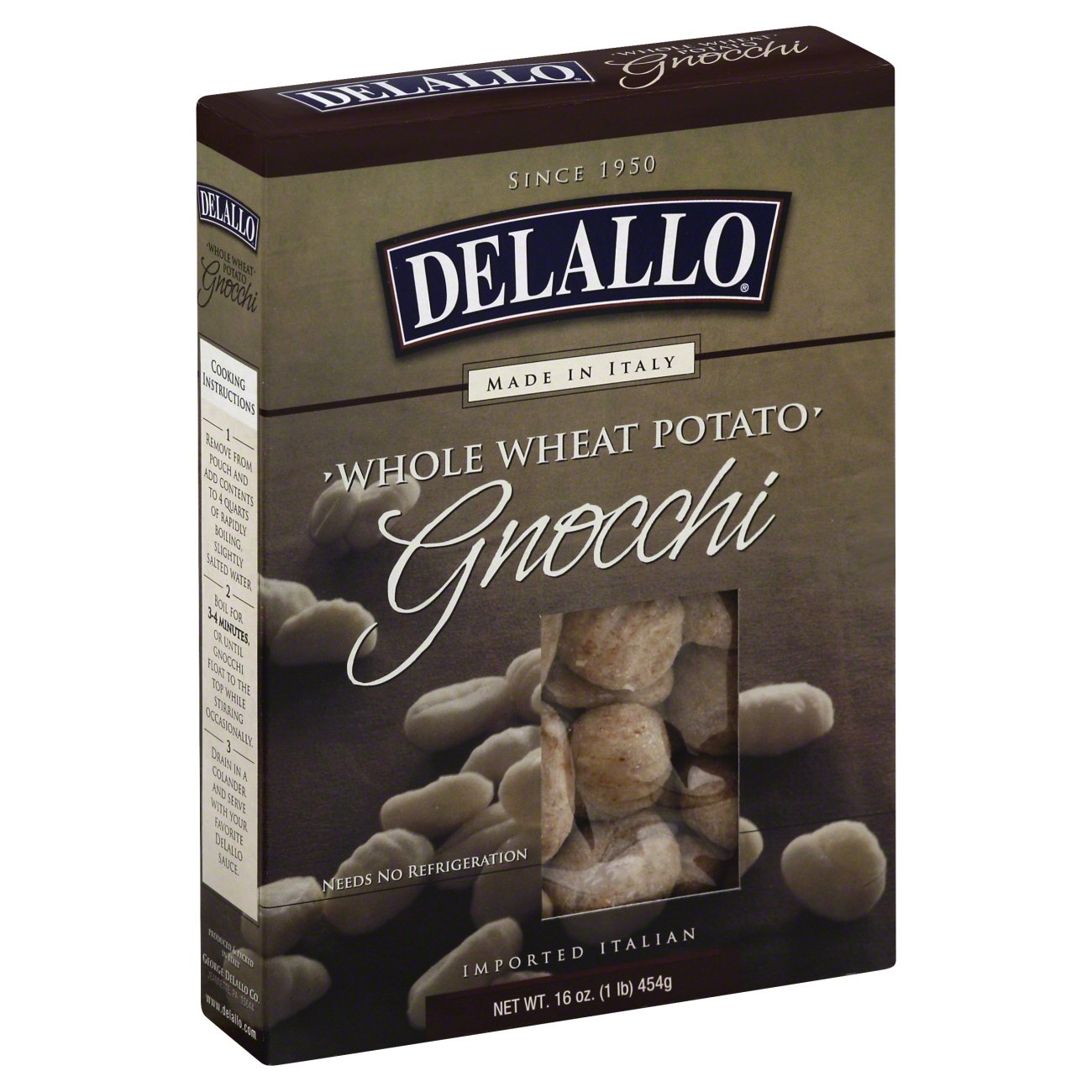 DeLallo Potato Whole Wheat Gnocchi Shop Pasta at HEB