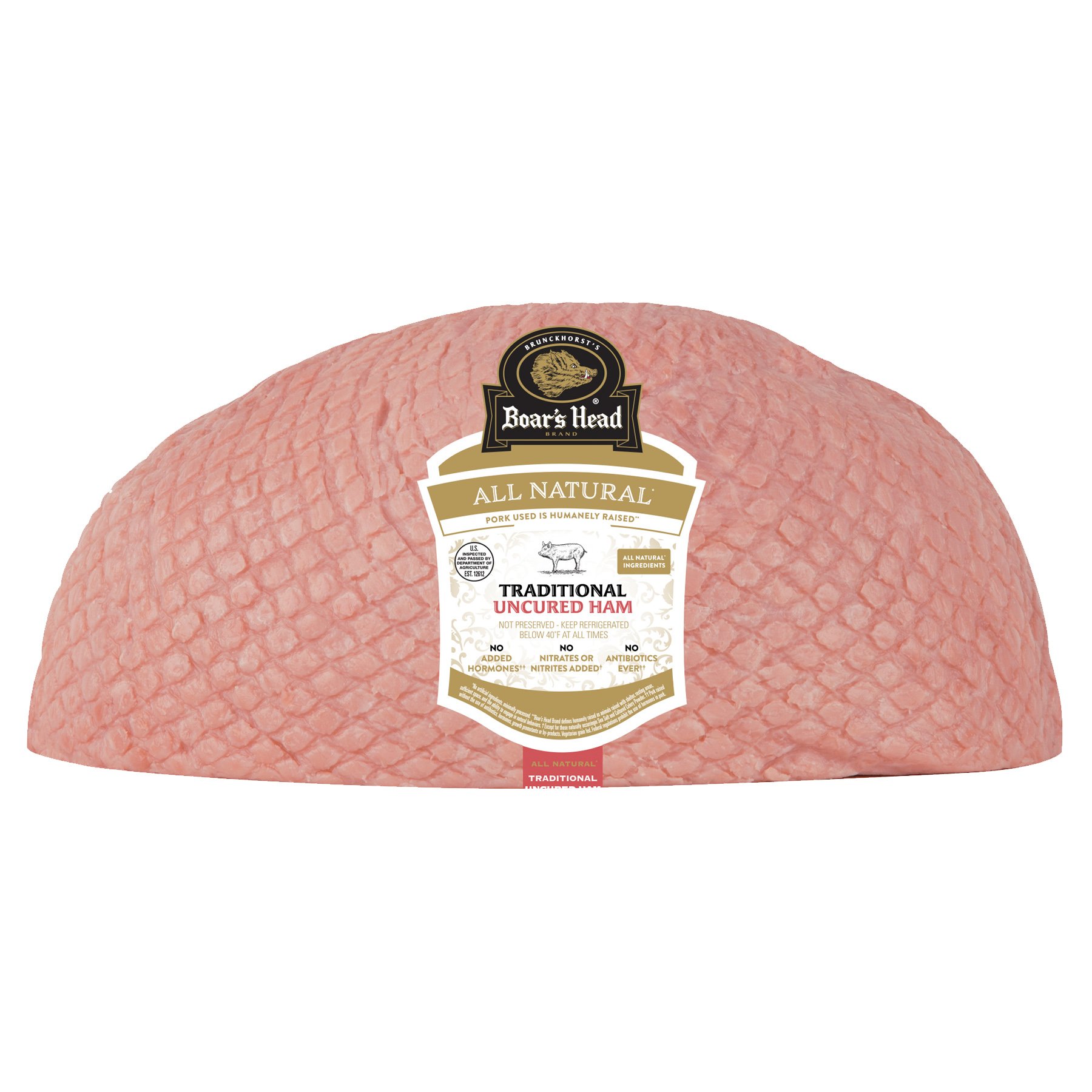 Boar's Head All Natural Traditional Uncured Ham, Custom Sliced Shop