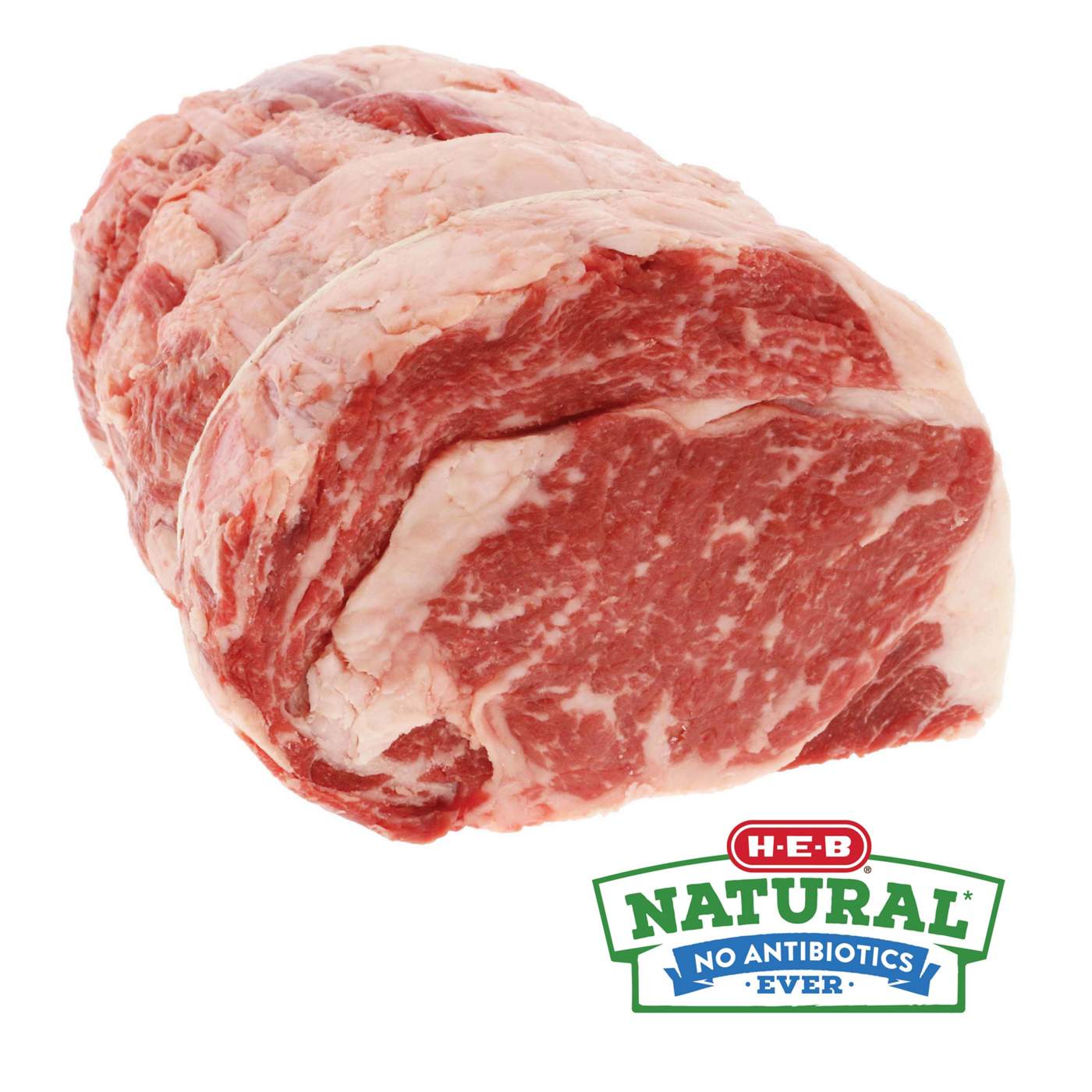 H-E-B Natural Angus Beef Boneless Ribeye Roast; image 1 of 3