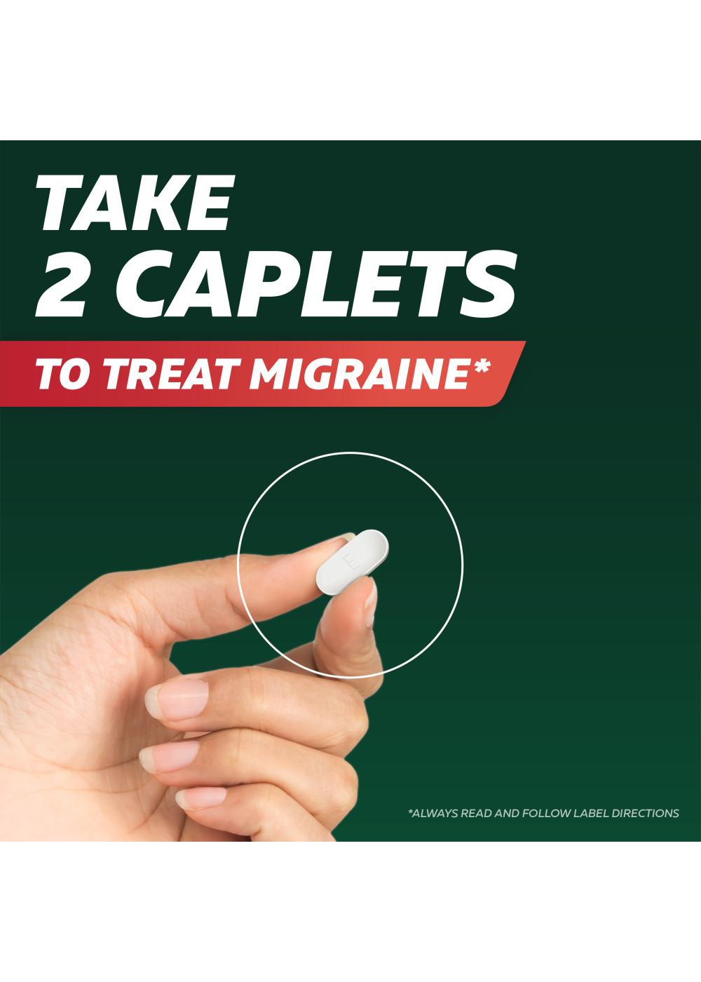 Excedrin Migraine Pain Reliever Caplets; image 3 of 9