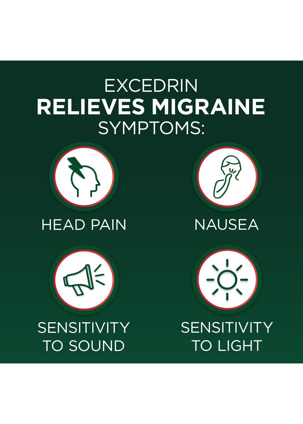 Excedrin Migraine Pain Reliever Caplets; image 9 of 9