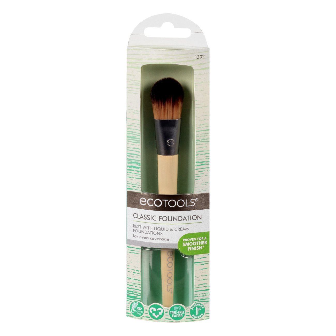 EcoTools Flat Foundation Brush Shop Makeup Tools & Accessories at HEB