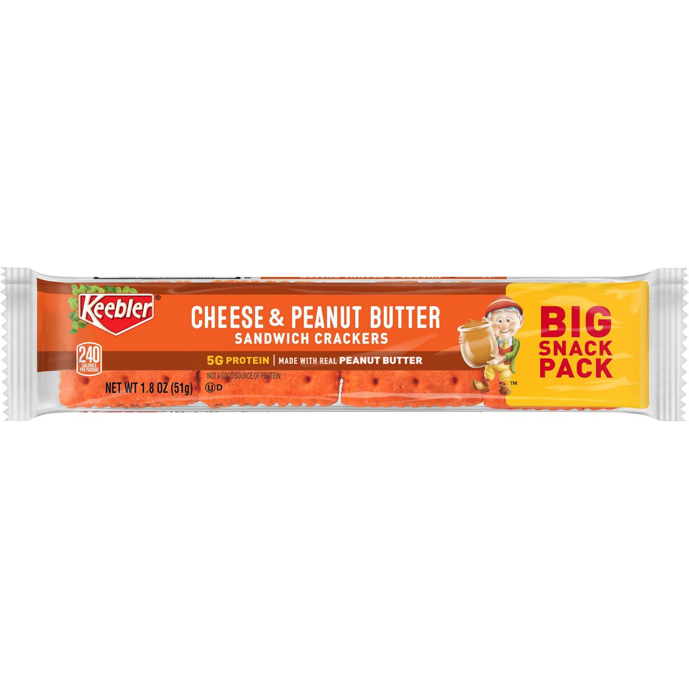 Keebler Cheese and Peanut Butter Sandwich Crackers; image 1 of 4