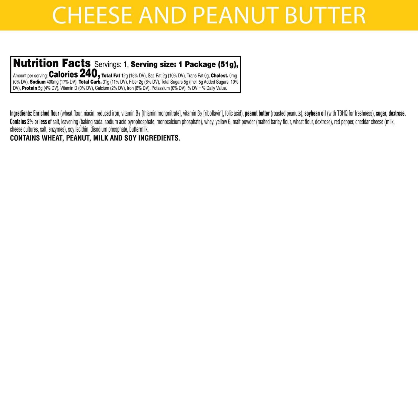 Keebler Cheese and Peanut Butter Sandwich Crackers; image 3 of 4