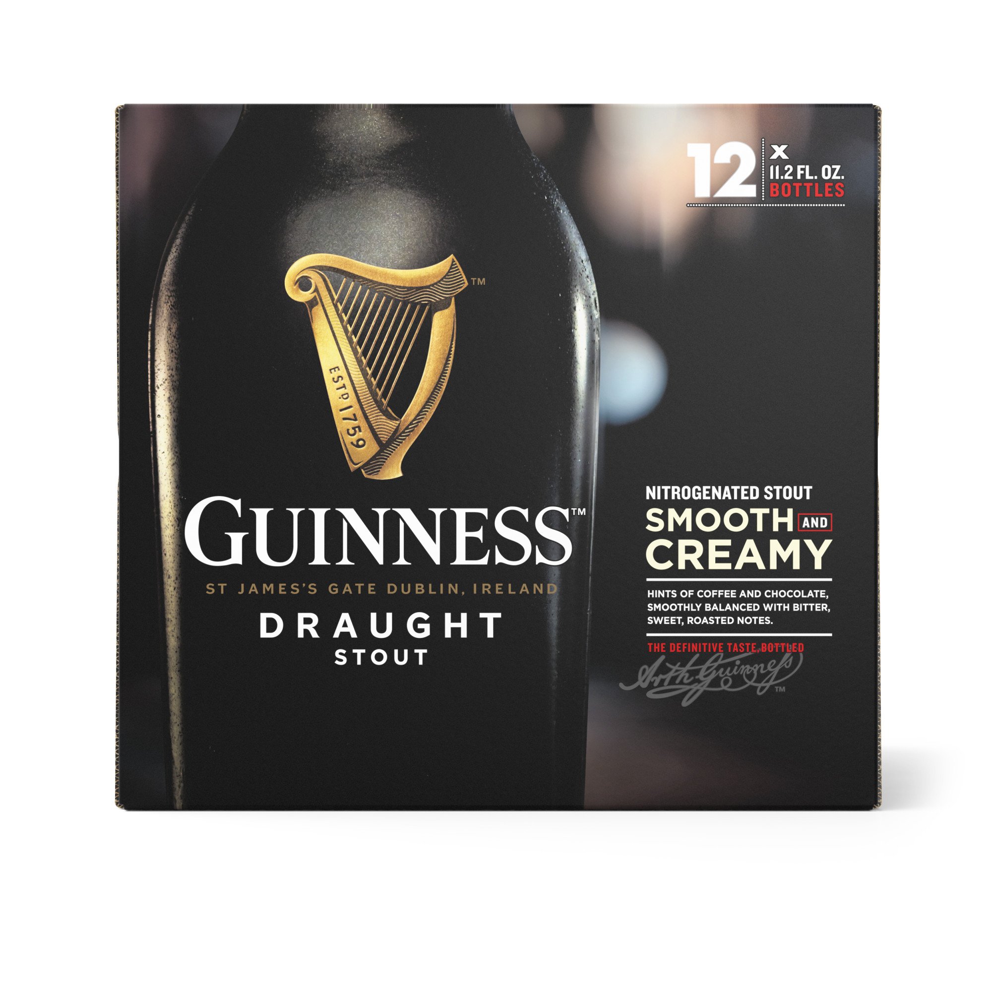 Guinness Draught Stout Beer 11 oz Bottles Shop Beer at HEB
