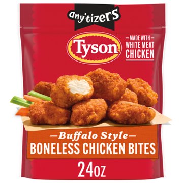 Tyson Any'tizers Frozen Buffalo Style Boneless Chicken Bites, 24 oz