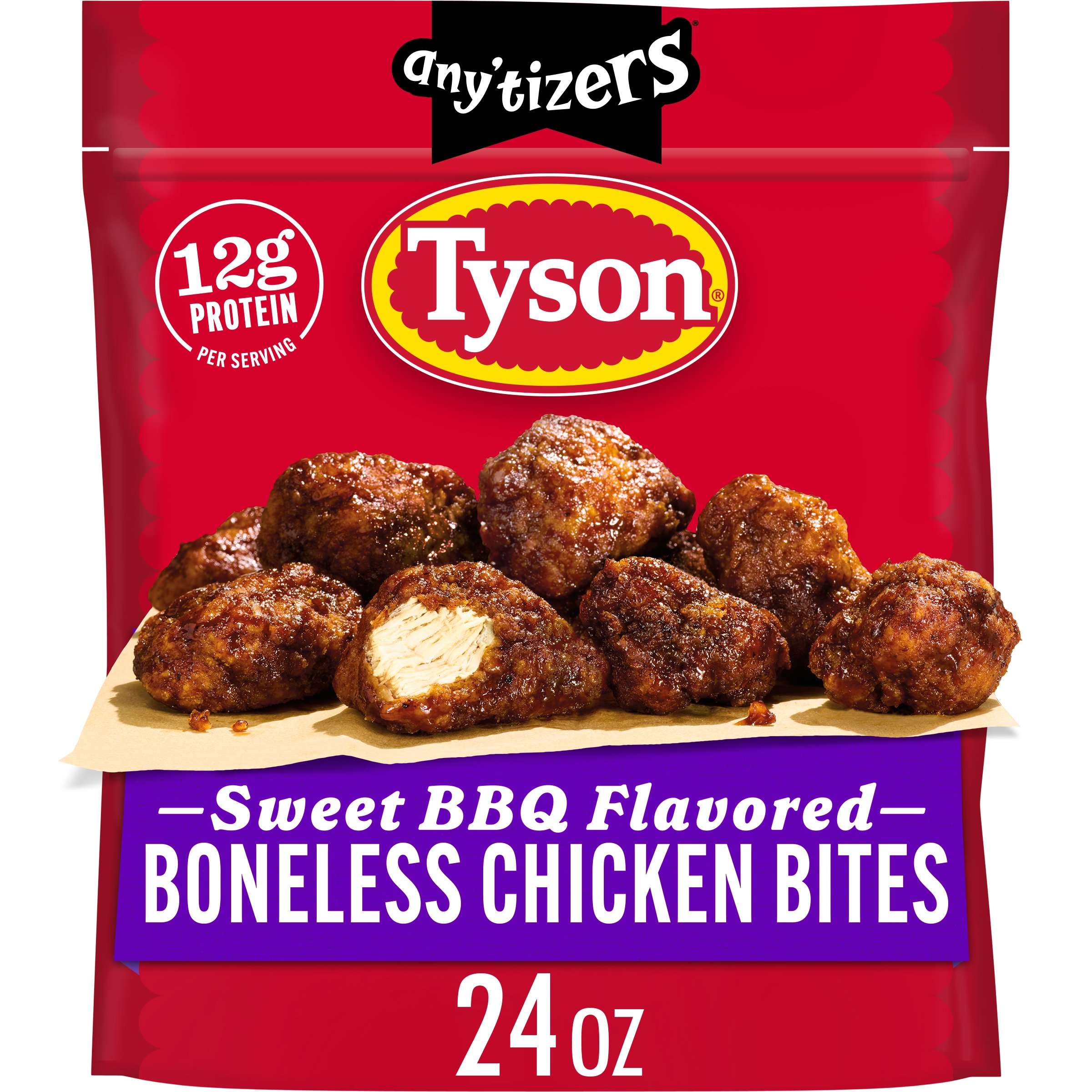 Tyson Any'tizers Frozen Honey BBQ Flavored Boneless Chicken Bites