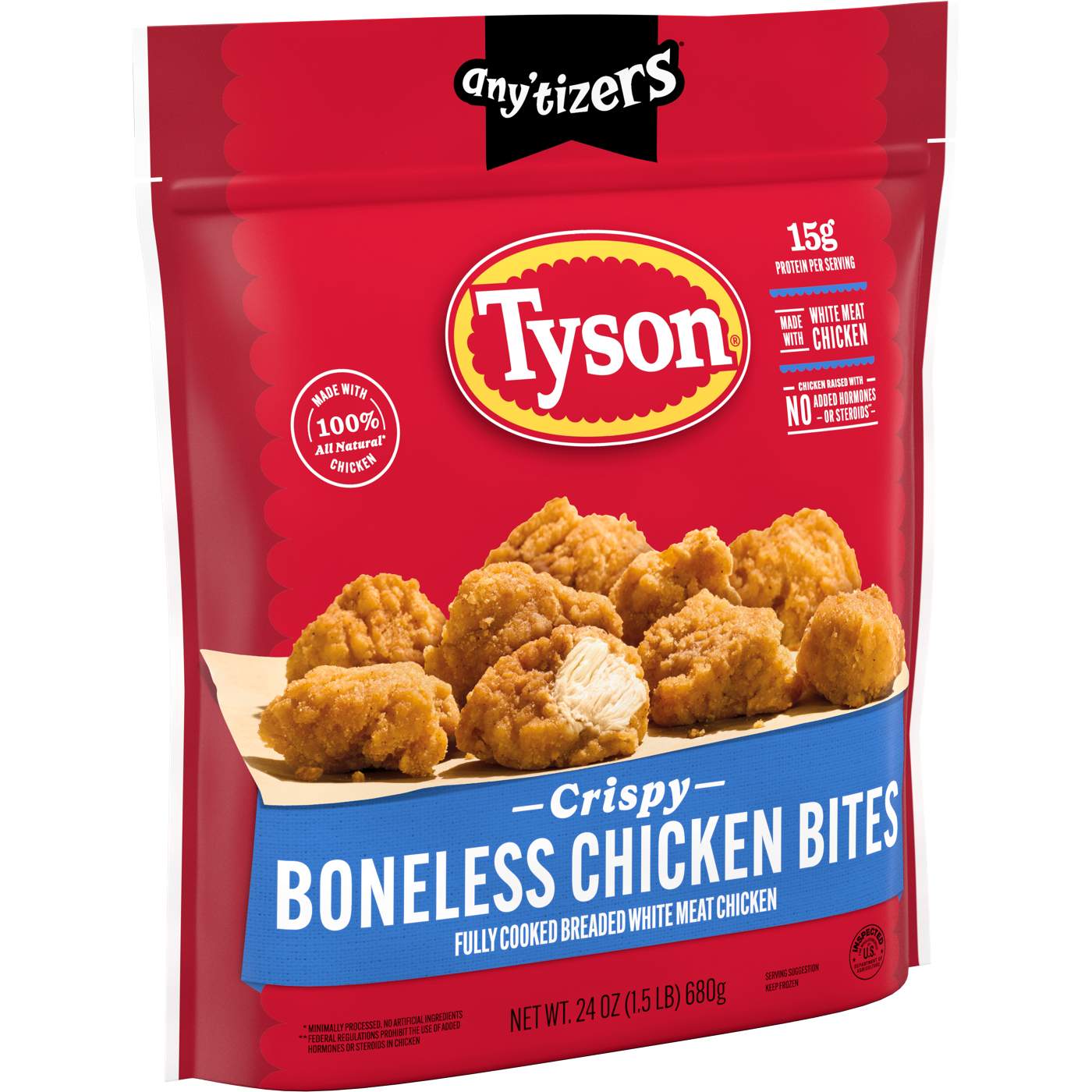 Tyson Any’tizers Frozen Crispy Boneless Chicken Bites; image 4 of 5