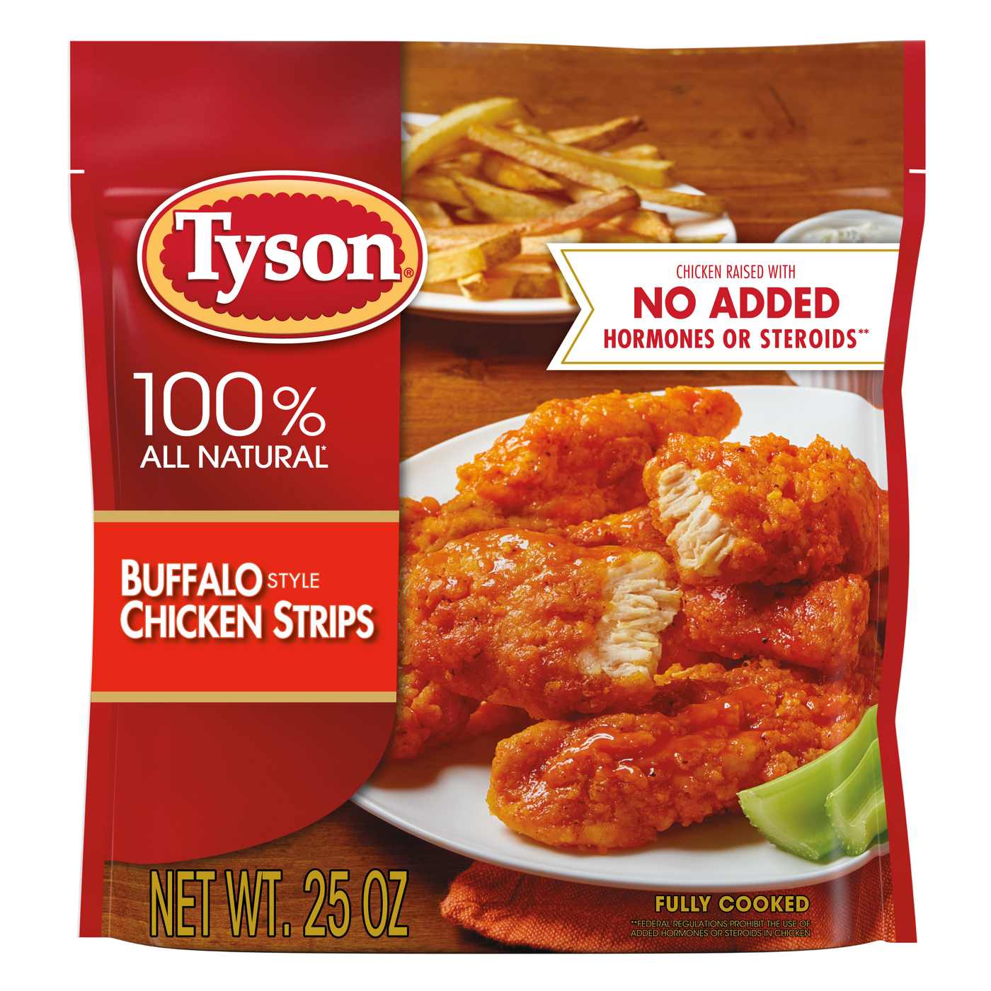 Tyson Fully Cooked Buffalo Style Chicken Strips; image 1 of 4