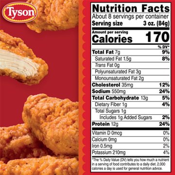 Tyson Frozen Buffalo Style Chicken Strips