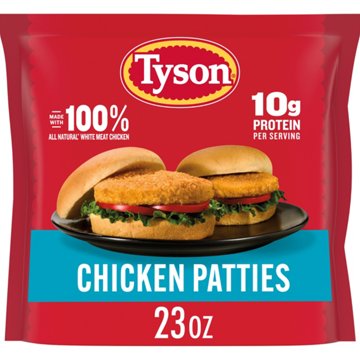 Tyson Fully Cooked Chicken Patties, 23 oz
