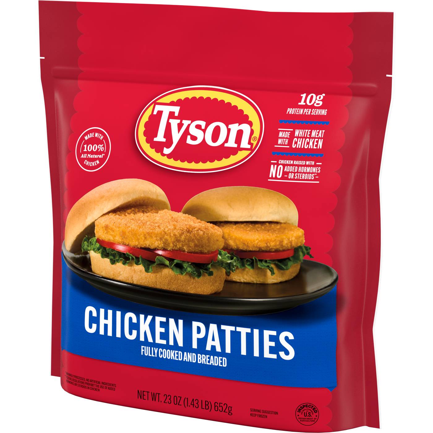 Tyson Fully Cooked Frozen Chicken Patties; image 4 of 4