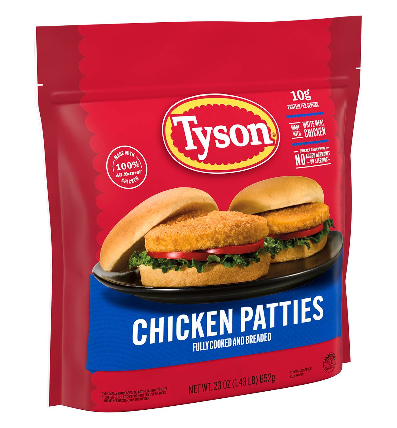 Tyson Fully Cooked Frozen Breaded Chicken Patties; image 5 of 5