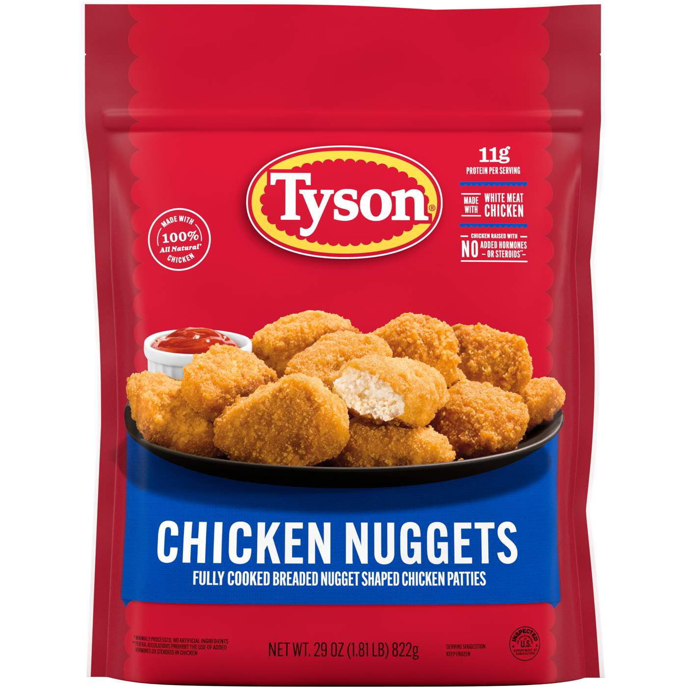 Tyson Fully Cooked Frozen Chicken Nuggets; image 1 of 4