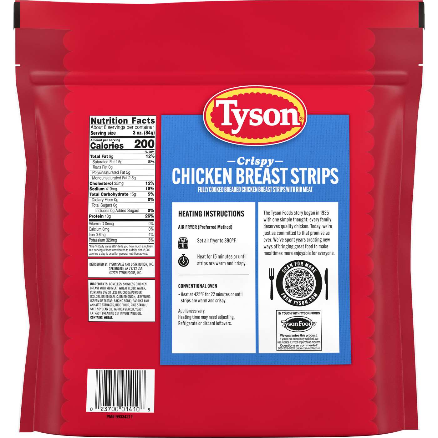 Tyson Fully Cooked Frozen Crispy Chicken Breast Strips; image 2 of 5