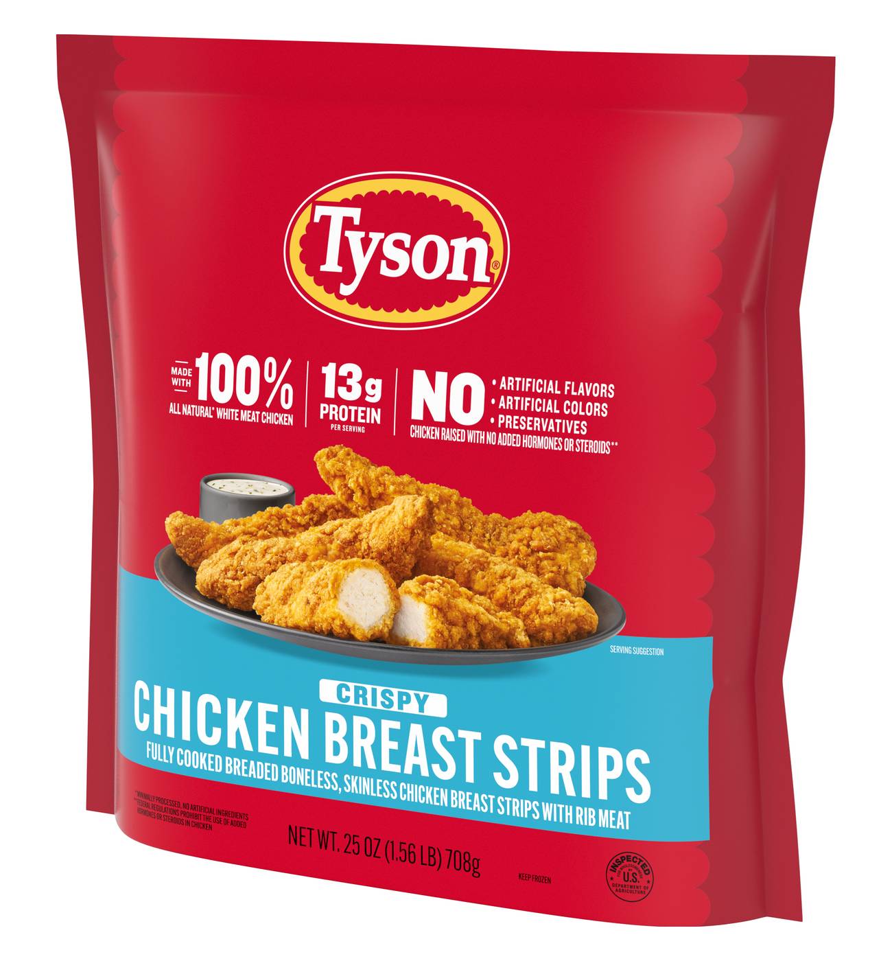 Tyson Frozen Crispy Chicken Breast Strips; image 6 of 9