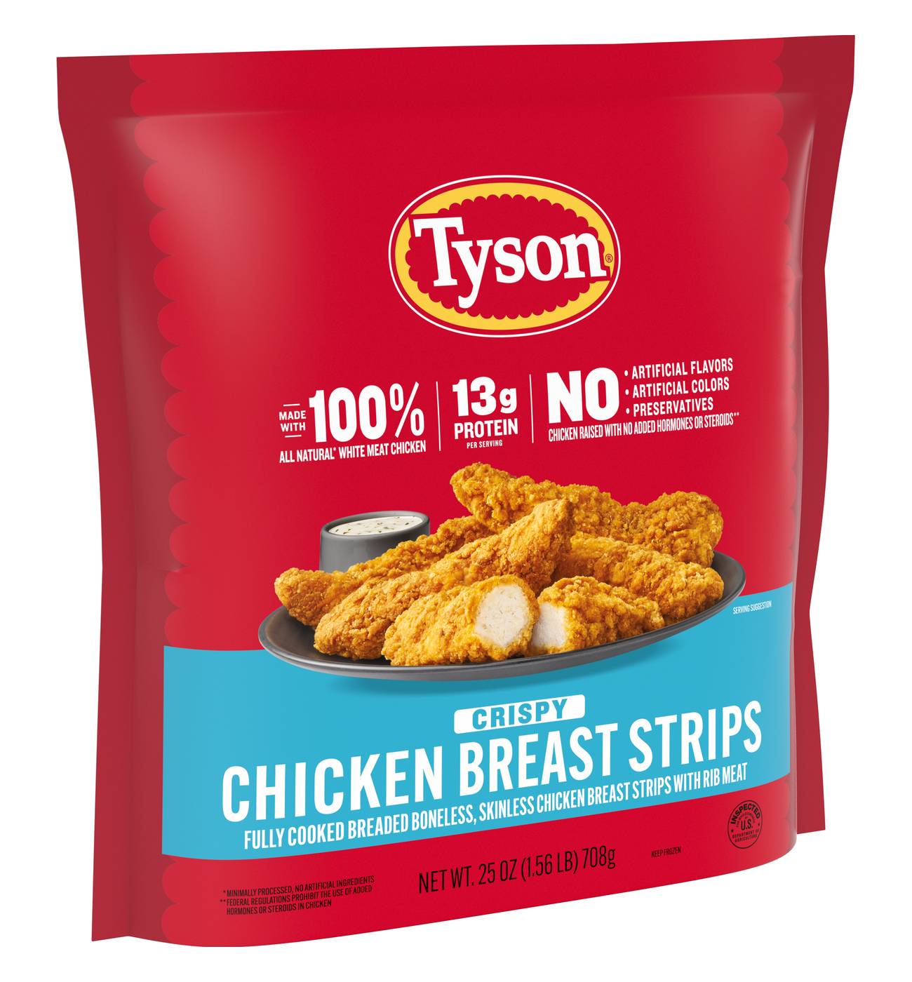 Tyson Frozen Crispy Chicken Breast Strips; image 7 of 9