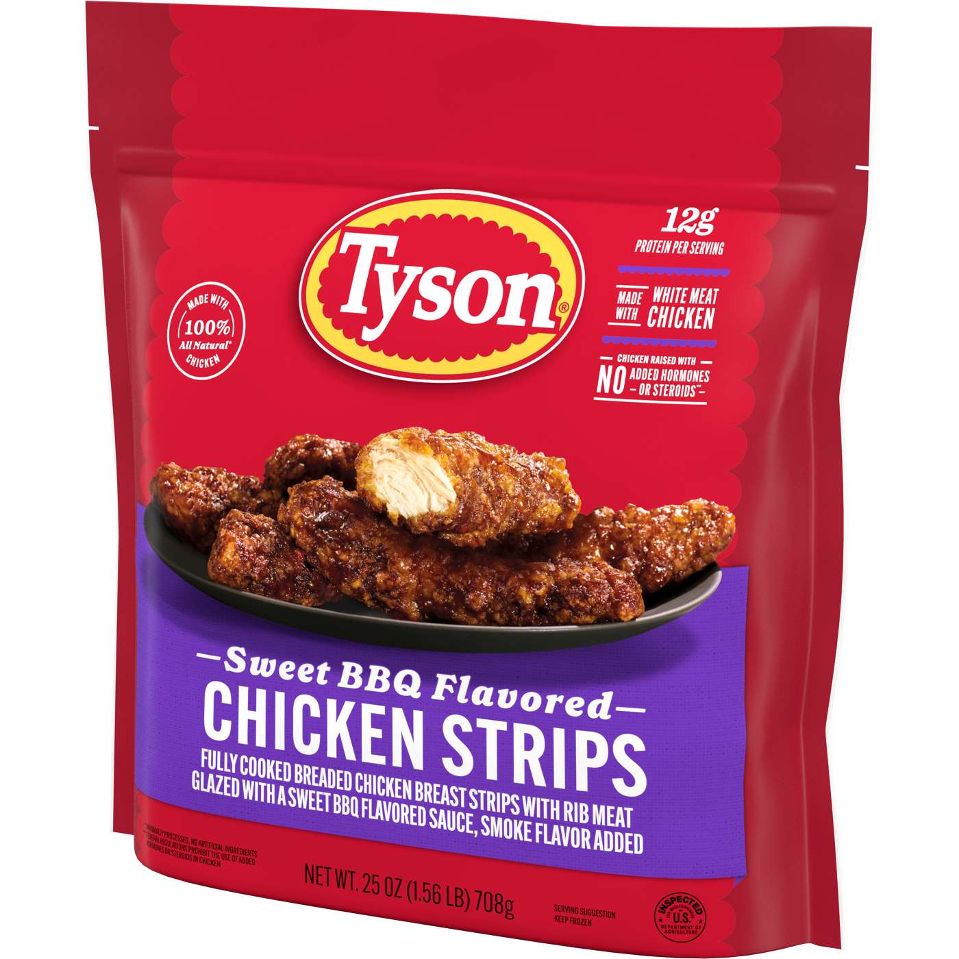 Tyson Fully Cooked Frozen Sweet BBQ Flavored Chicken Strips; image 4 of 5